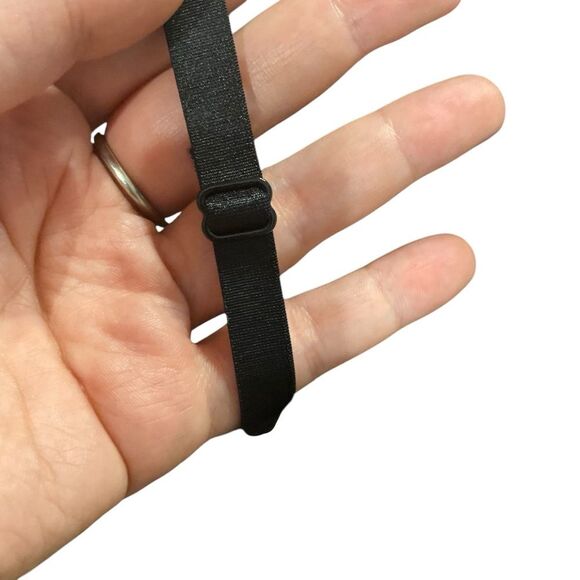 Y2K Victoria’s Secret 36B Push Up Ruffled‎ Lace Babydoll Top Black Sequin Mesh - Picture 9 of 11